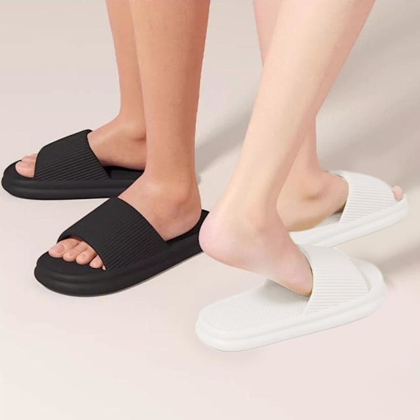 Eva Par Tjocksulade Sandaler Badrum Halkfria Utomhustofflor Sommartofflor V7r9 white 4041