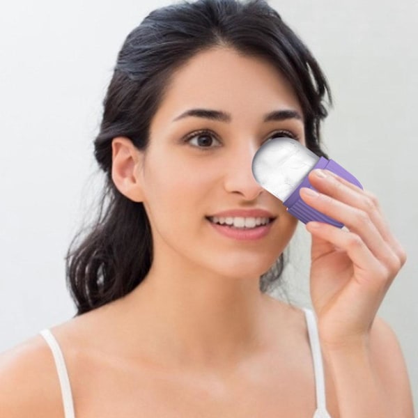Is Ansiktsroller Silikon Hud Massager Vård Kub Form Boll n,1 Bricka O2X7 purple one-size