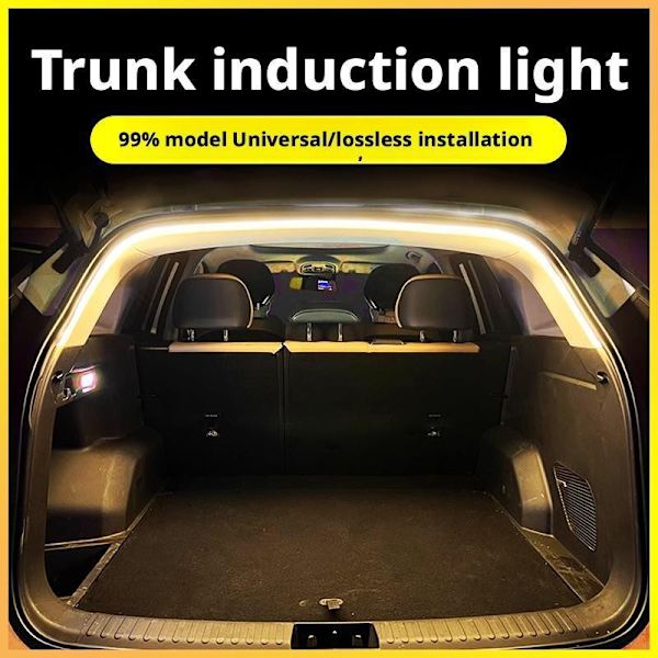 Bil Hög Ljusstyrka Bagagebelysning Ambient Ljus Interiör Led Automatisk Ljus Baklucka Strip M5k6 Warm 2M 1set