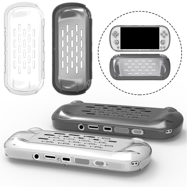 för Chuimi TRIMUI SMART PRO handhållen skyddskåpa spelkonsol skal co G9L2 Transparent black one size