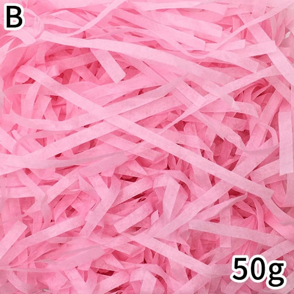 Flerfärgat Regnbågs Påskgräs, Återvinningsbart Strimlat Pappersgräs, 6 B 1pcs