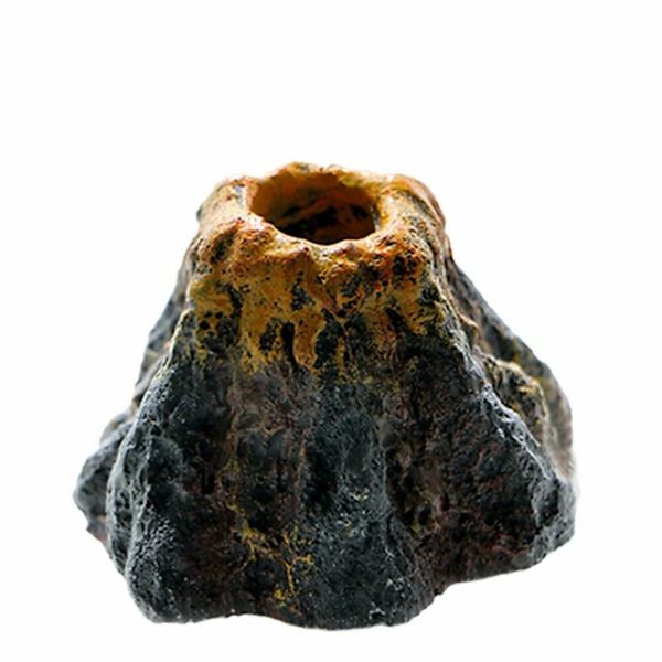 Akvarium Vulkanform Syrepump Fisktank Luftbubbla Ornament-Dekor Sto C1