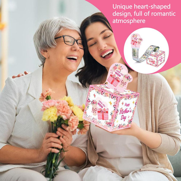 Mors Dag Pengalåda för Kontantgåva Dra Pengarulle Presentförpackning Su