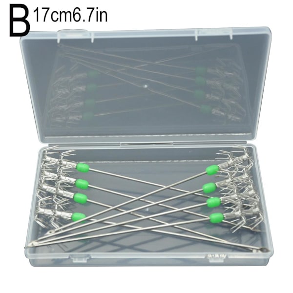 8st 15cm/17cm Självlysande Krok Bläckfisk Levande Räkkrok Paraply Hoo 8pcsB 17cm6.7in