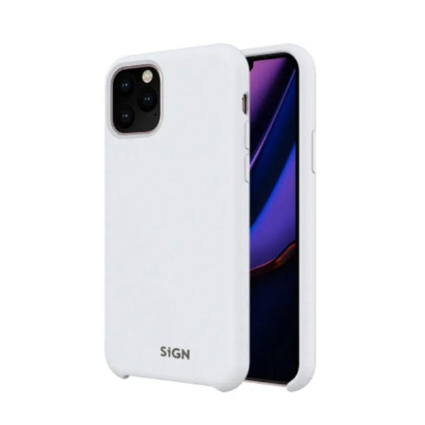 SiGN Liquid Silicone Case för iPhone 11 Pro Vit Vit
