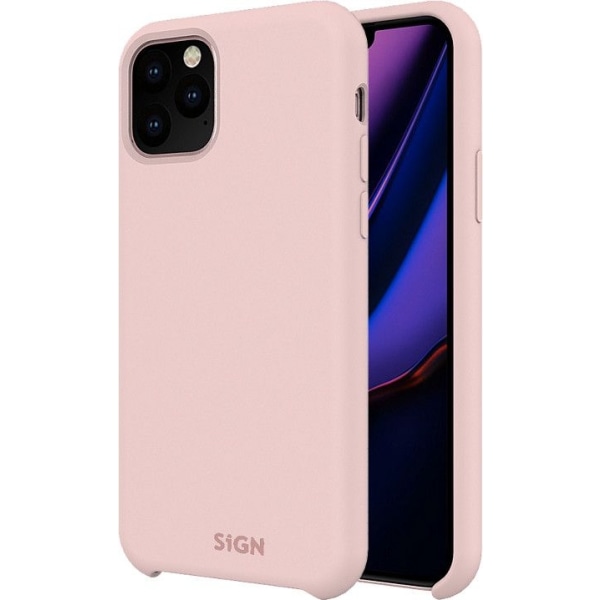 SiGN Liquid Silicone Case för iPhone 11 Rosa Rosa
