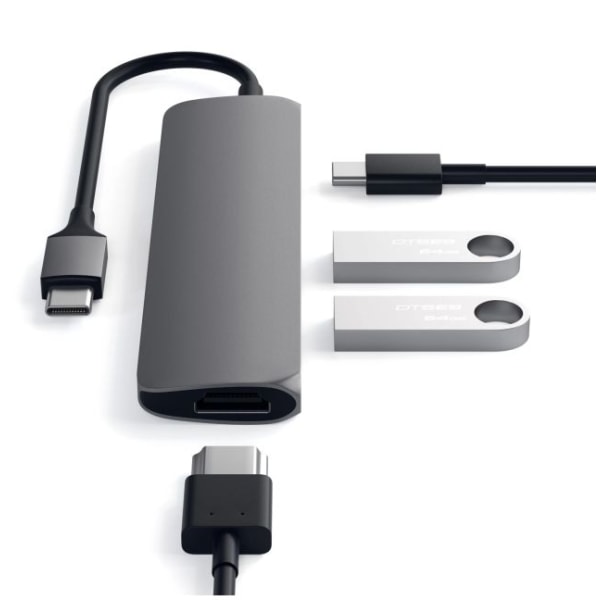 Satechi USB-C MultiPorts-adapter - Space Grey