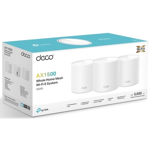 TP-Link WiFi System Deco X10 Whole-Home Mesh (3-pack)