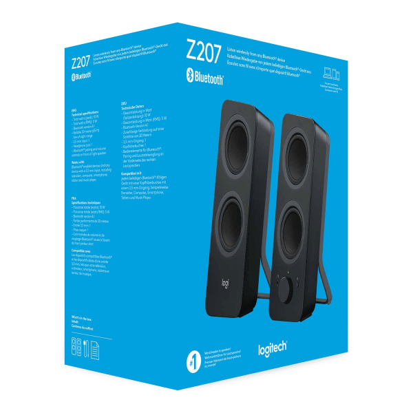 Logitech Z207 2.0 Speaker BT BK