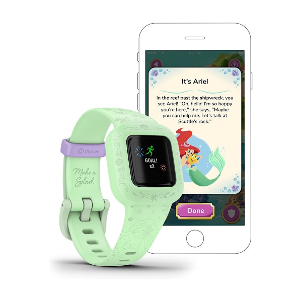 Garmin Vivofit Jr. 3, Disney, The Little Mermaid aktivitetsarmband för barn