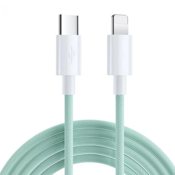 USB-C till Lightning kabel | 20W | 2m | Grön Grön