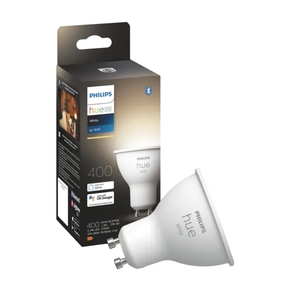 Philips Hue W Smart Lampa GU10 - Dimbart Varmvitt Ljus