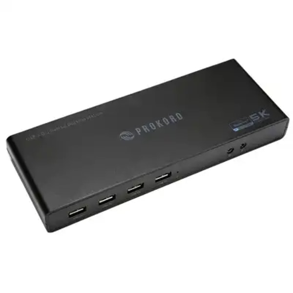 Prokord UG69DK1 | USB-C Dock | 5K Ultra HD | Svart