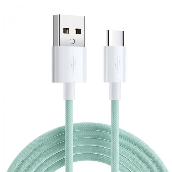USB-A till USB-C kabel | 3A | 2m | Grön Grön