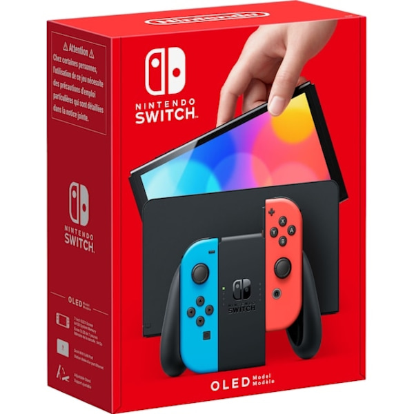 Nintendo Switch OLED Neon Blå/Röd