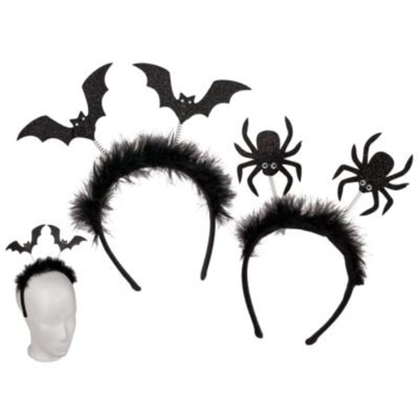 Halloween Spider flagermus diadem, forskellige motiver