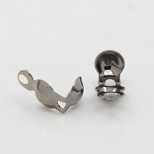 200 st  Knutgömmor 8x4 mm. (3 färg val) 1 silverpläterade