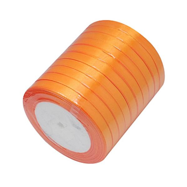 1 Rulle (25yard=22,89 mt.) orange  satinband 10 mm. bred