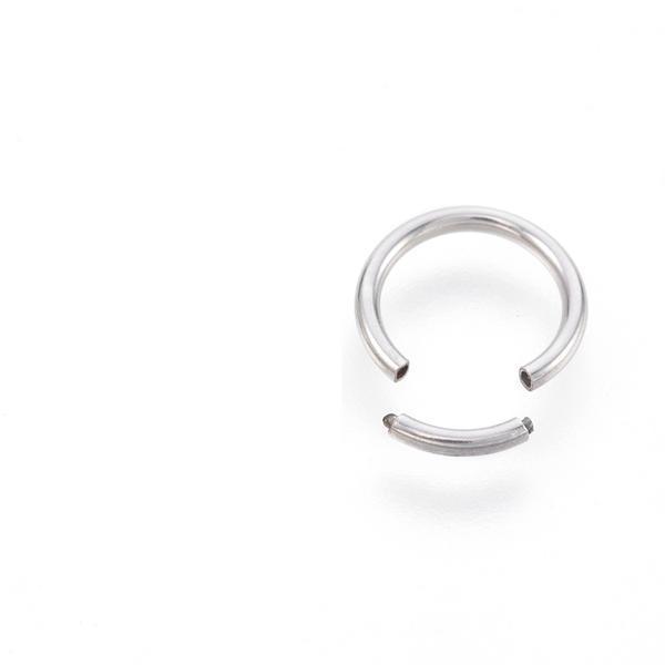 1 Segment Piercing Ring i hærdet 316L kirurgisk stål 1,2x10 mm.Ø