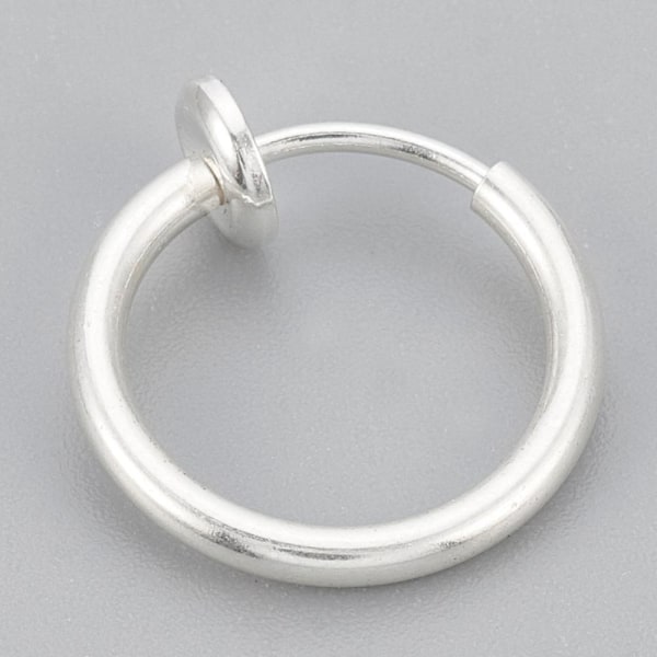 Silverpläterad Clip On Ring 50 mm i diameter