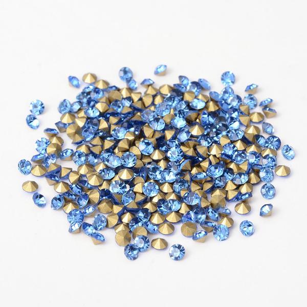 50 Koniska Swarovski kristaller för inlägg Ø 6 mm (flera färger) 8 Aquamarine