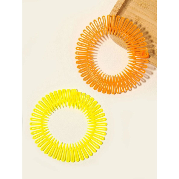 2 Zic zac diadem i plast (1Gul+1Orange)