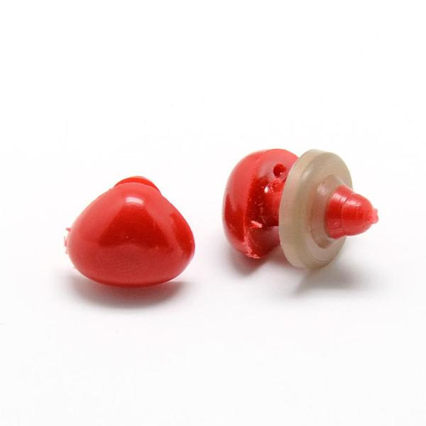 SALE__SALE__20 St. Trekantet Røde næser til "Amigurumi" 6x9 mm.