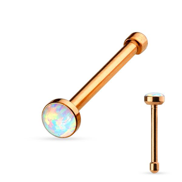 1 Näspiercing i 316L-stål med opalite ( 4 val) 4 Stål