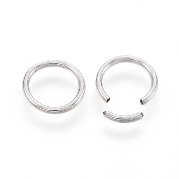 1 Segment Piercing Ring i hærdet 316L kirurgisk stål 1,2x10 mm.Ø