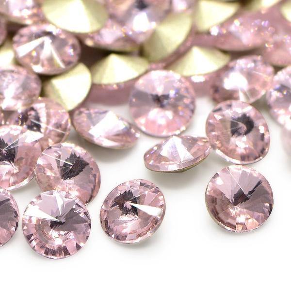 50 Koniska Swarovski kristaller för inlägg Ø 6 mm Mörk Ametist 11 Mörk ametist