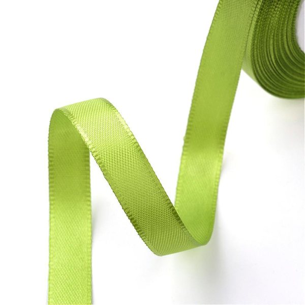 2 Rullar (2x25yard=22,89 mt.)OliveDrab satinband 12 mm. bred