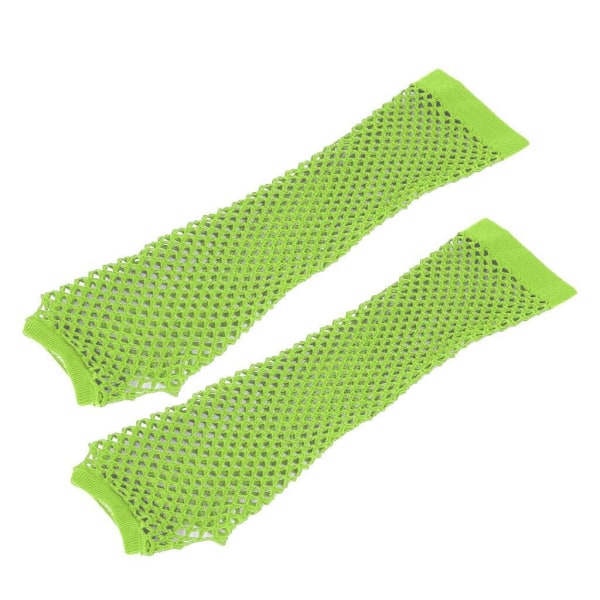 Neongrønne fingerløse nettinghansker