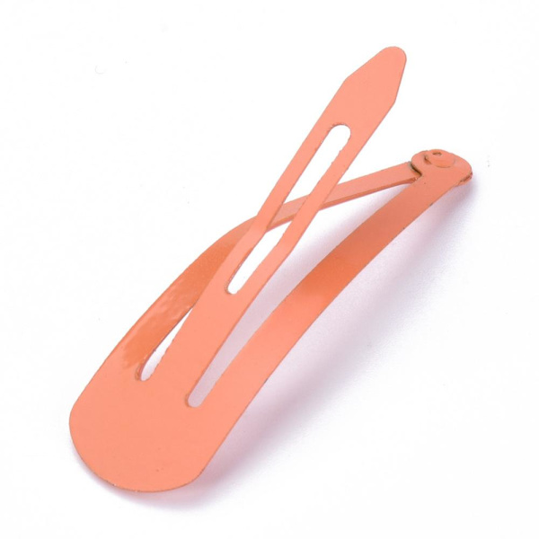 24 st.Emaljerade click-clack hårspänne 46.5x13mm 6 Gröna