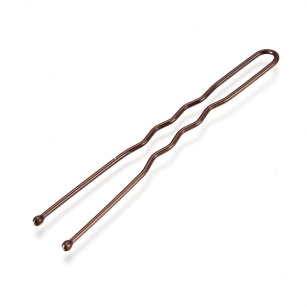 Pakke med 20 brune (gaffel) hårnåle 50 mm. lang