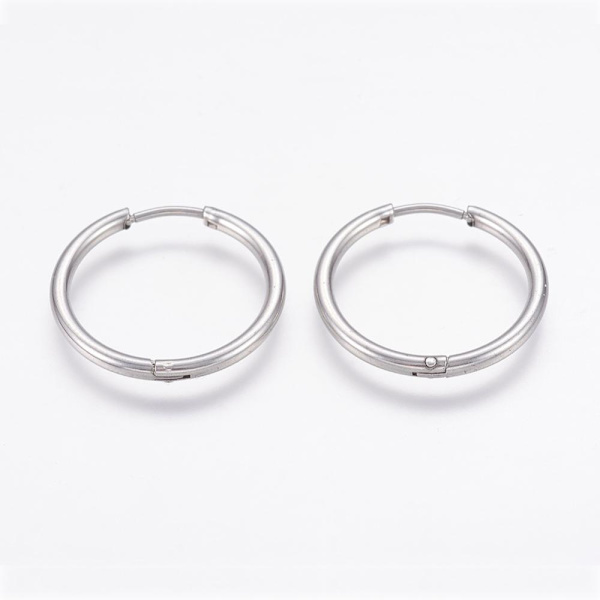 Merk! 2 par 14 mm Hoops øredobber i 316L kirurgisk stål