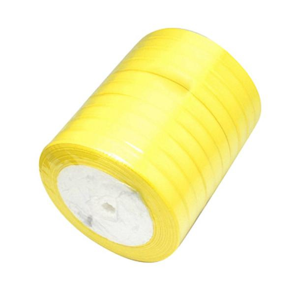 1 Rulle (25yard=22,89 mt.) Gul satinband 10 mm. bred