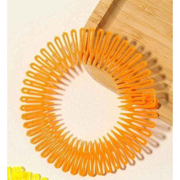 Zic zac diadem i plast (8 färg val) White
