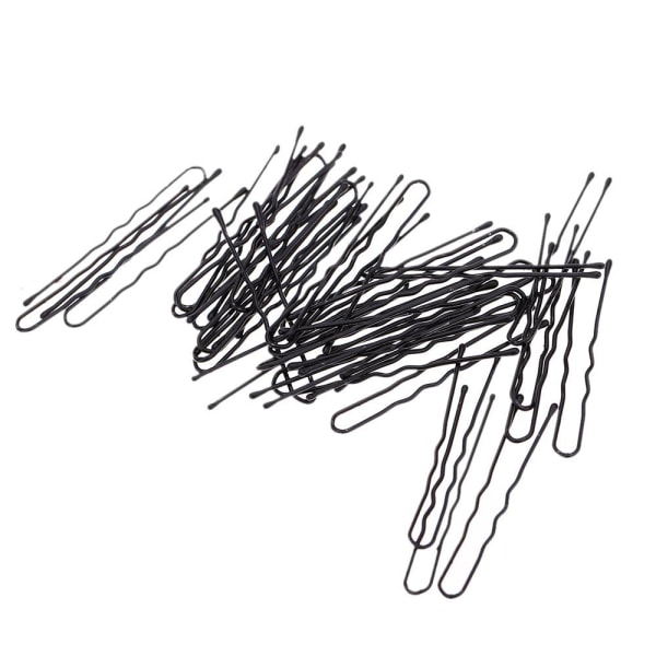 Pakke med 20 sorte hårnåle (gaffel) 60 mm. lang