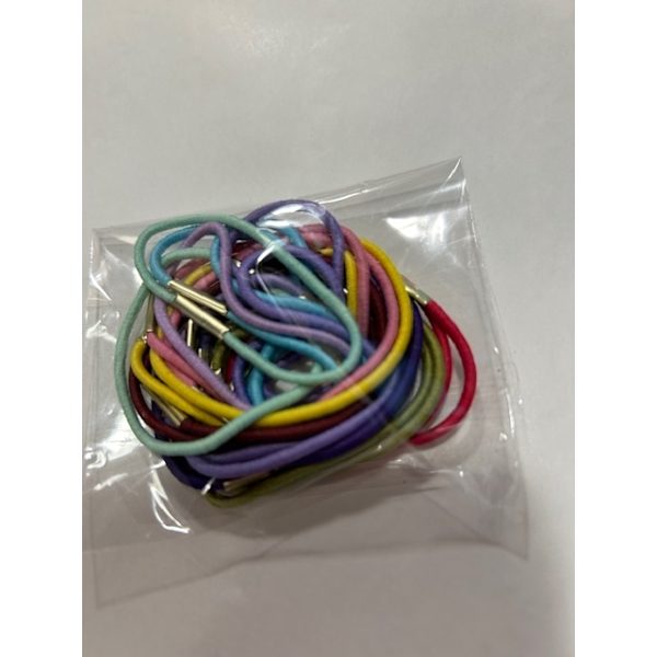 3 pack  x 20  (60 st) elastiska hårsnoddar c:a 40x2 mm