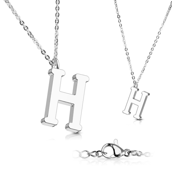 Bokstav halsband "H" i 316L kirurgiskt stål