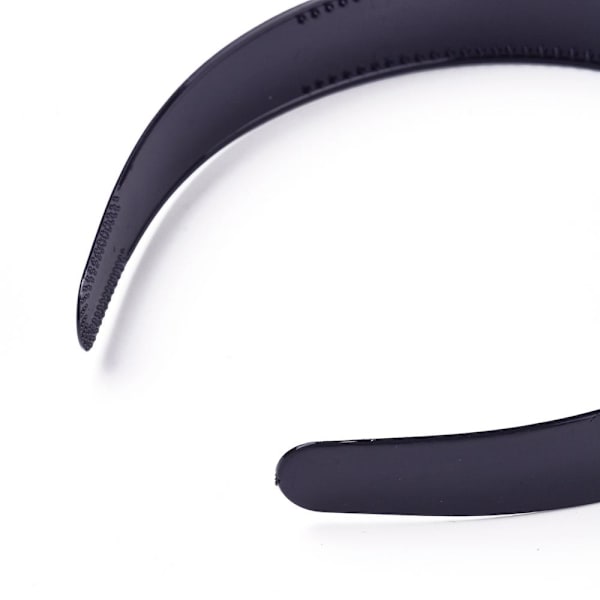Svart  tygklädd diadem 25 mm. bred