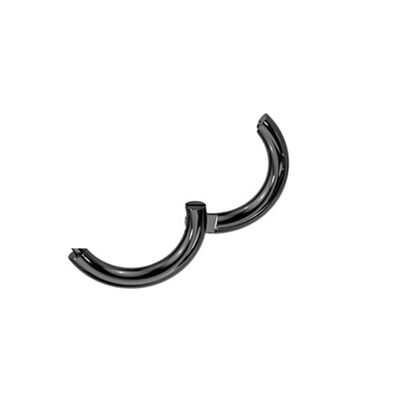 UDSALG__UDSALG___1 Par falske piercing ringe Titanium belagt 17 mm