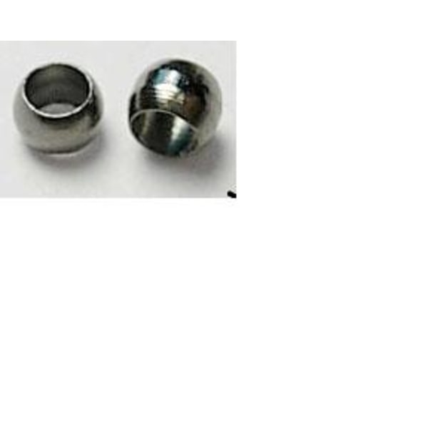 Drygt 500 st. Klämpärlor Ø 2 mm. , hål 1,2 mm.( 3 färg val) Svarta