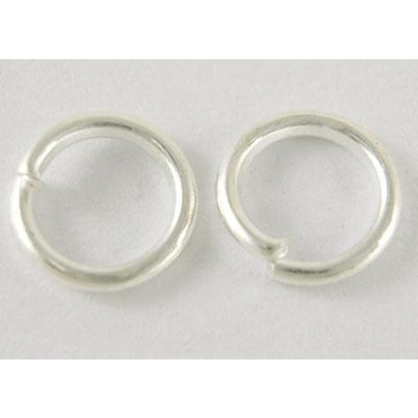 10 gr. (c:a 120 st.) Silverpläterade motringar  Ø 8 mm.