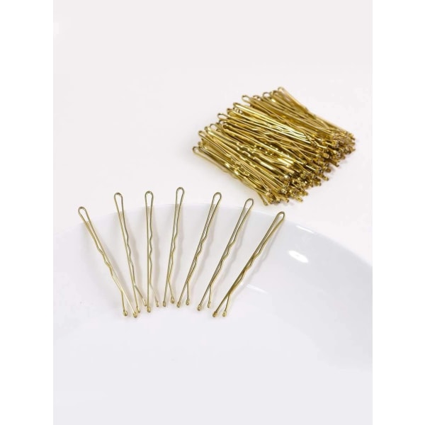 Pack med 20 Guldfärgade hårnålar (bobby pinns)50 mm. långa
