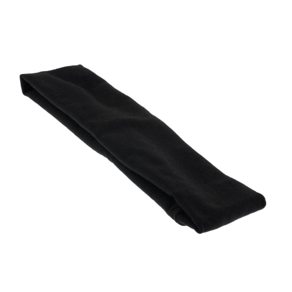 1 Svart Stretch Hårband i polyester C:a 6x20 cm. Svart