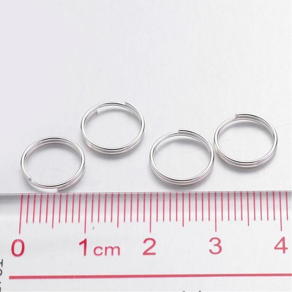 20 gr. (Lidt over 120 stk) 10 mm. Sort Dobbelt sikkerhedsringe Black