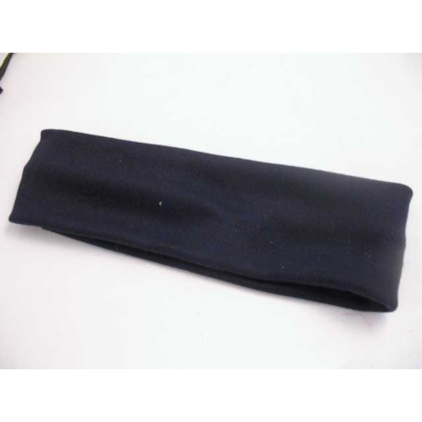 1 Tummansininen Stretch-hiusnauha polyesteriä C:a 6x20 cm. Marine blue