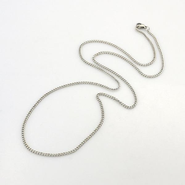 Unisex kedja i  AISI 304 stål 60 cm. lång , 2mm bred-1mm tjock. 2 guld