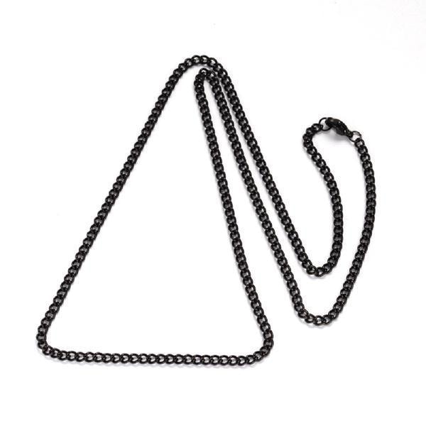 Unisex-ketju AISI 304 terästä 60 cm. pitkä 5 mm leveä (3 värivaihtoehtoa) 2 svart